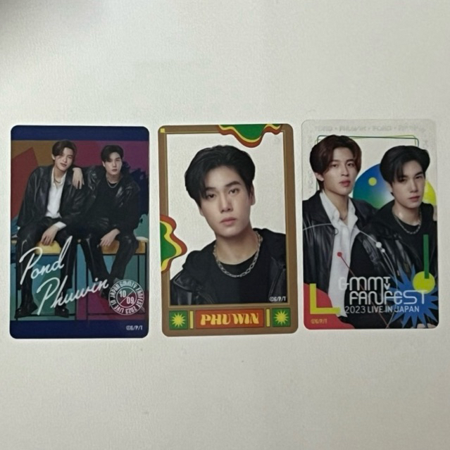 PC SET PONDPHUWIN GMMTV JAPAN EXHIBITION 2023 TRANSPARENT PHOTOCARD