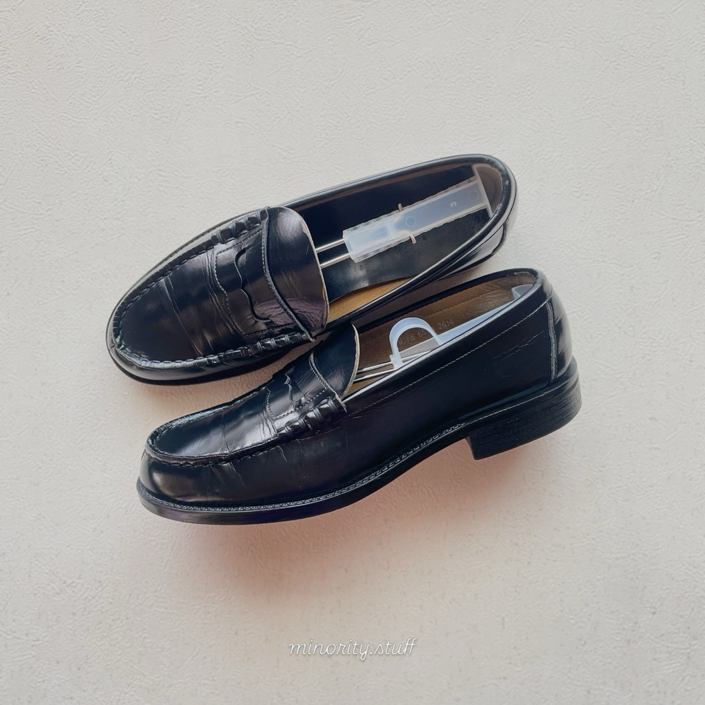Haruta Arvin Penny Loafers Black