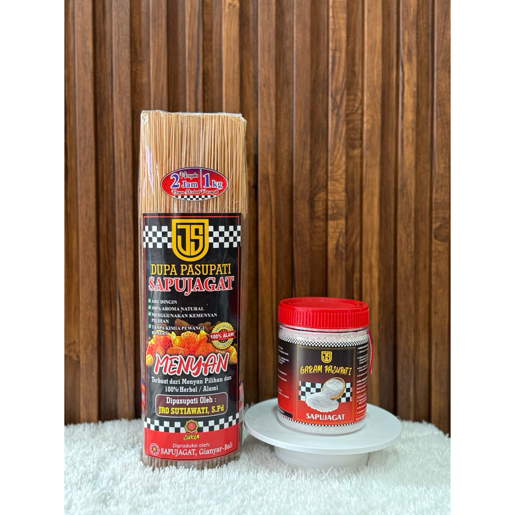 PAKET DUPA HERBAL MENYAN PASUPATI & GARAM PASUPATI SAPUJAGAT.