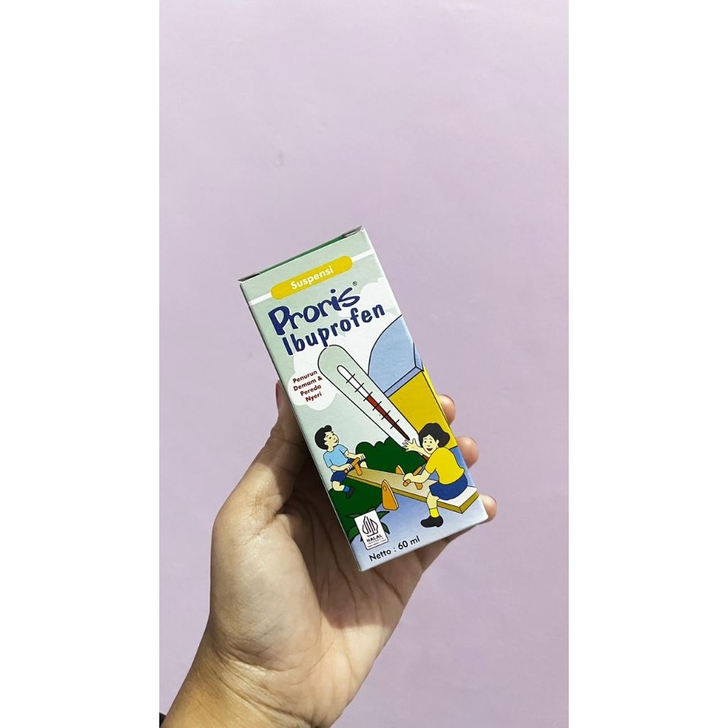 Proris Syrup 60ml - Ibuprofen Penurun Demam Anak