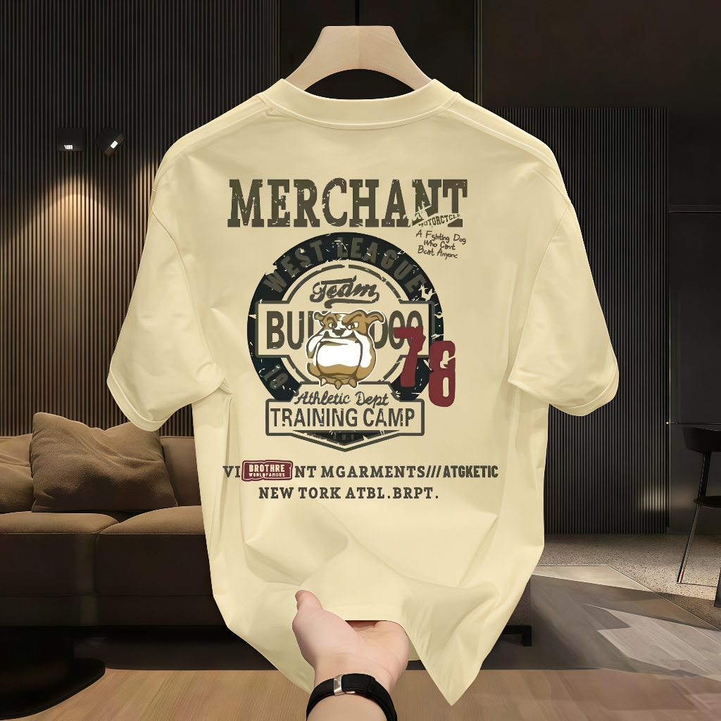 (COD) Kaos Pria Style Boyish Desain Eksklusif Warna Cerah Premium Hip Hop Longgar
