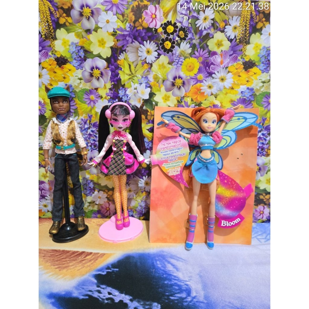 boneka barbie monster high draculaura clawd wolf forbitten love winx bloom sophix doll harga net