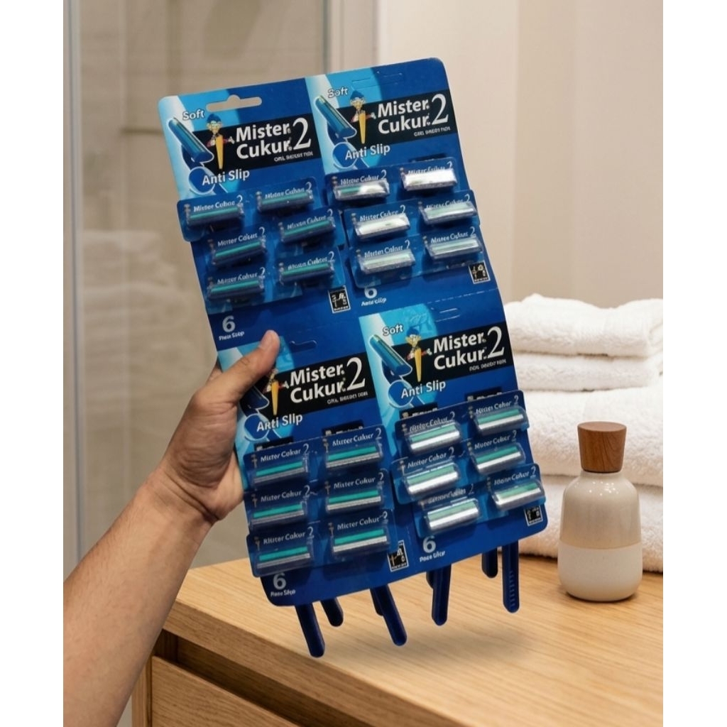 24 pcs Cukur kumis/Kerokan jenggot grosir