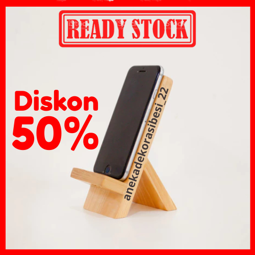 Stand Holder Hp/Dudukan Hp/Standing Hp Kayu Solid / Stand Holder Kayu Tempat Hp/Dudukan Hp/Standing 
