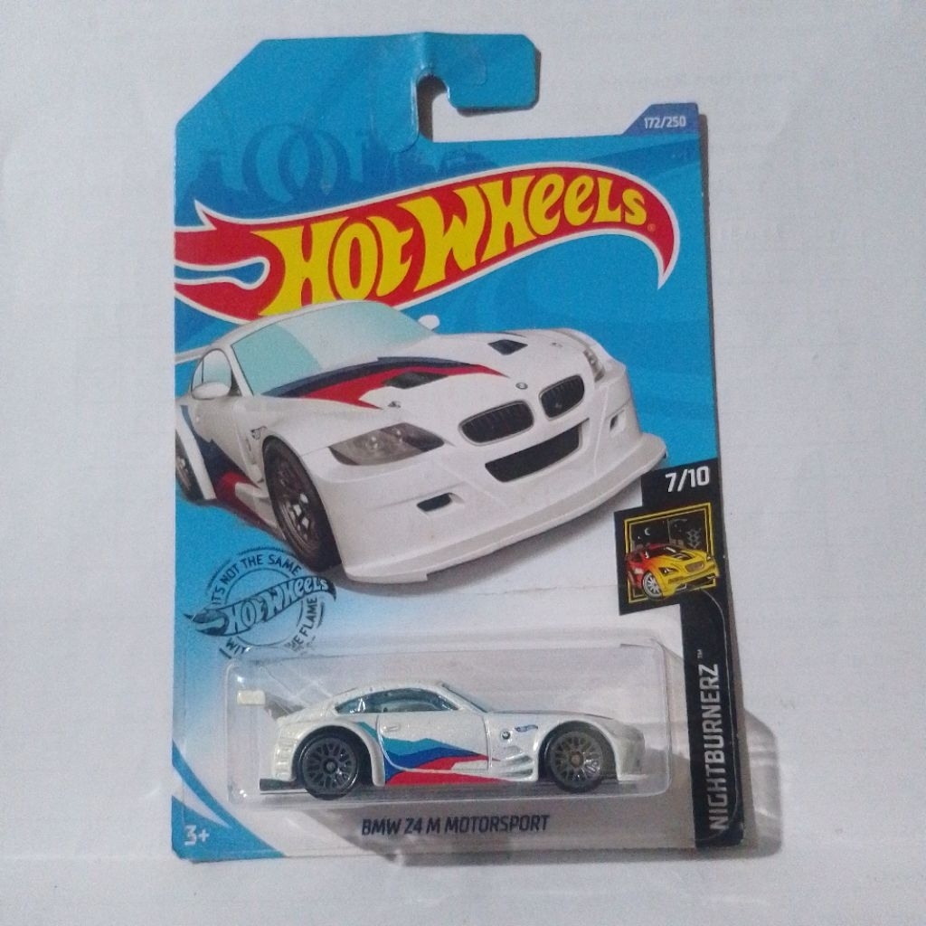 diecast hotwheels bmw z4 motorsport putih