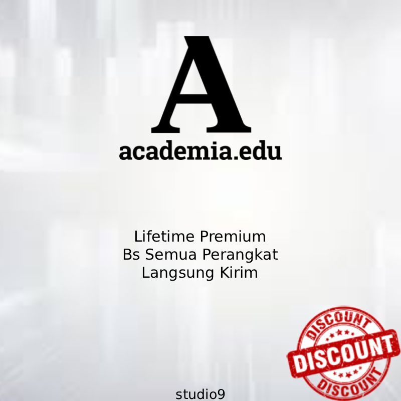 LIFETIME ACADEMIA.EDU PREMIUM FULL GARANSI
