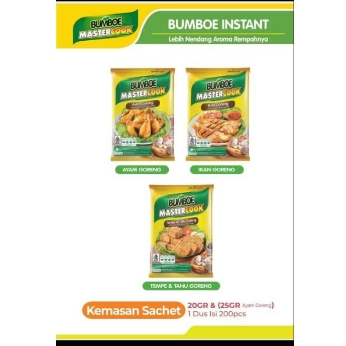 Bumboe Master Cook Instan 1 Renceng