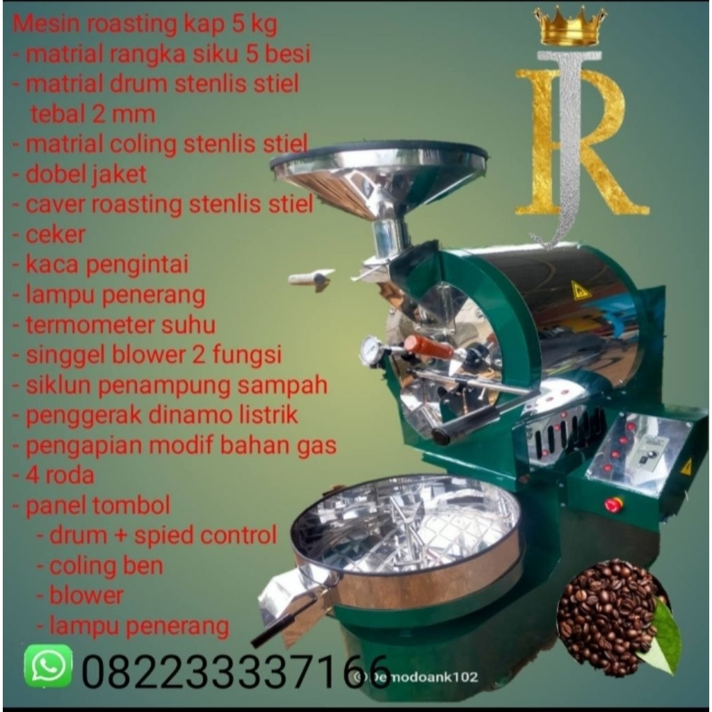 mesin roasting kopi kap 5 kg