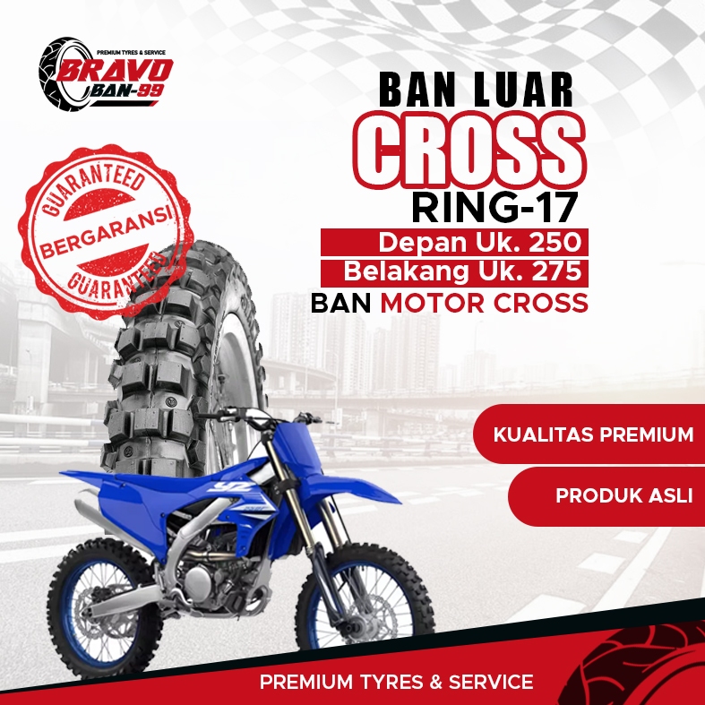Promo Ban RPM Cross SEPASANG Ukuran Ban Depan 2.50 Ban Belakang 2.75 Ring 17