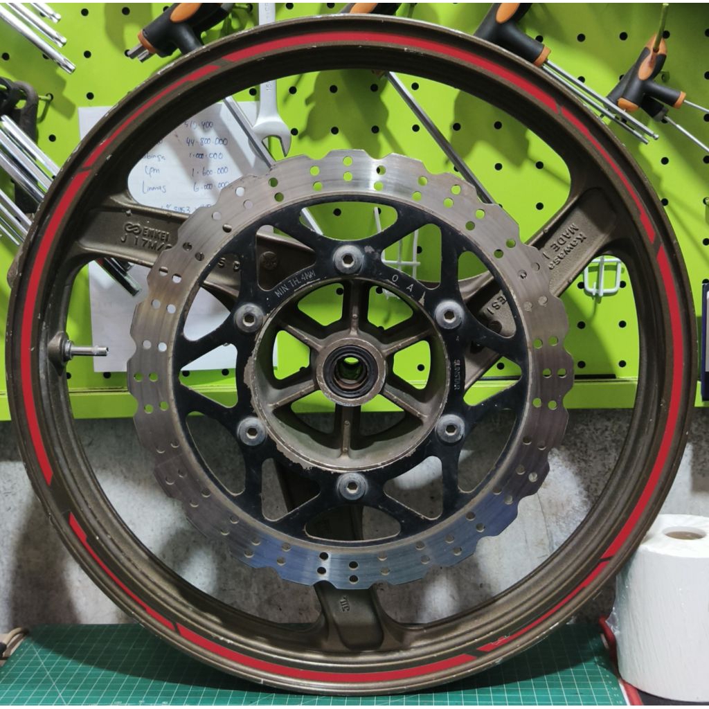 velg depan ninja rr new