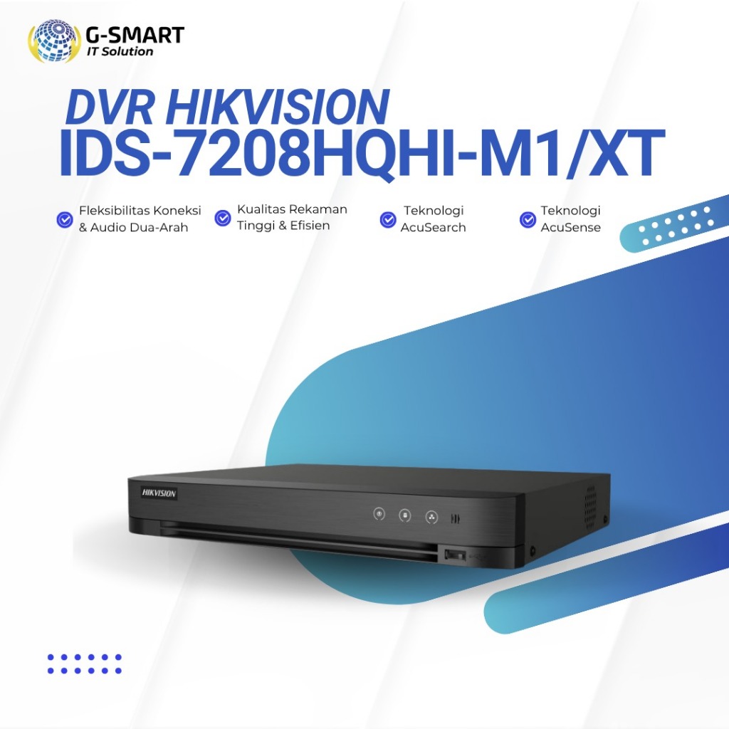 DVR 8 Channel Hikvision IDS-7208HQHI-M1/XT DVR 8ch Hikvision