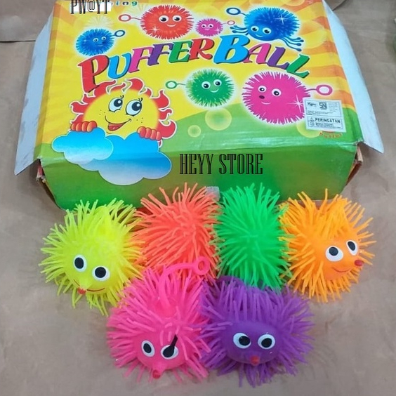 MAINAN PUFFER BALL UBUR UBUR MAINAN YOYO UBUR JELL MAINAN EDUKASI ANAK
