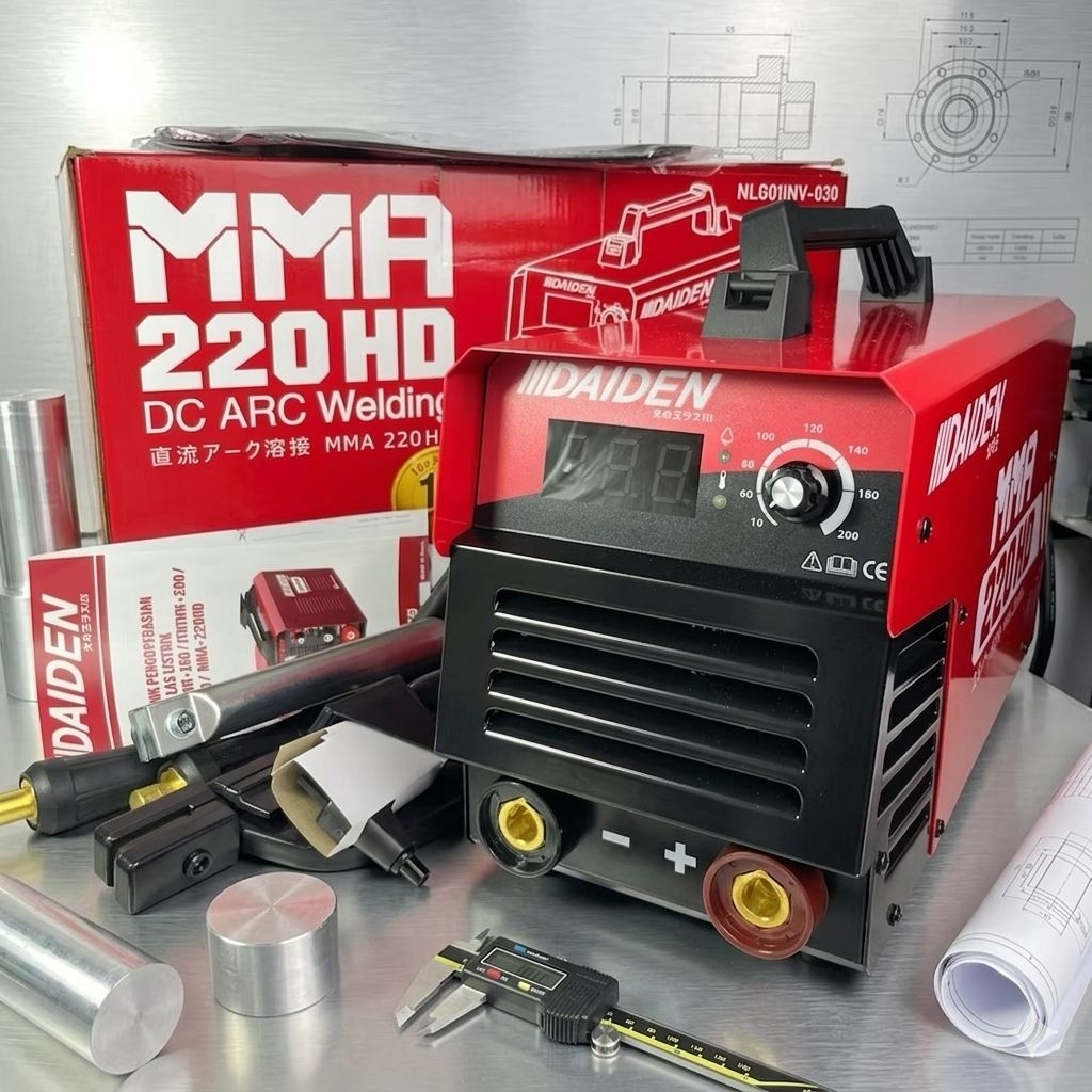 Mesin Las Daiden MMA 220HD Trafo Las MMA 220HD Inverter Welding Daiden MMA 220 HD