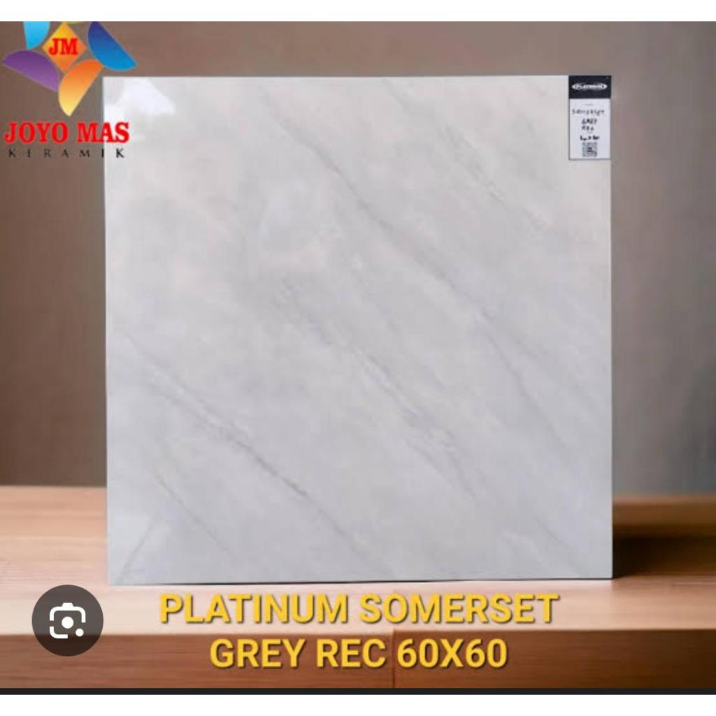 Keramik Platinum Sommerset Grey 60x60 - Kilat Cutting