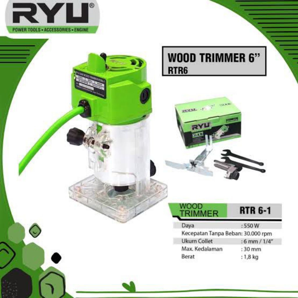 Mesin RYU WOOD TRIMMER RTR6-1 Mesin profil kayu listrik