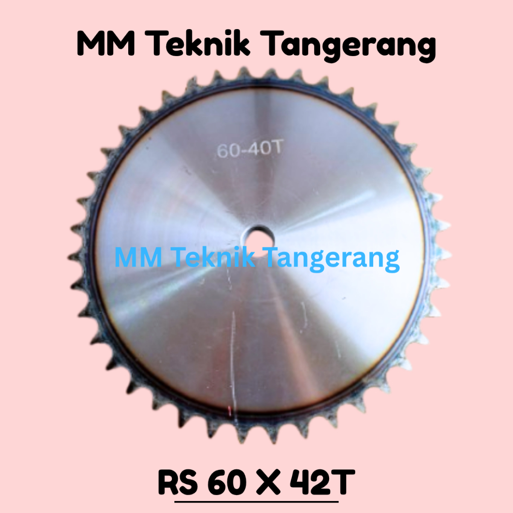 Sprocket RS 60 x 42 T Gear Rantai Single Gir gigi Z 42T RS60 -1 60Z42 60X42T 60-1 tipe B Sproket spr