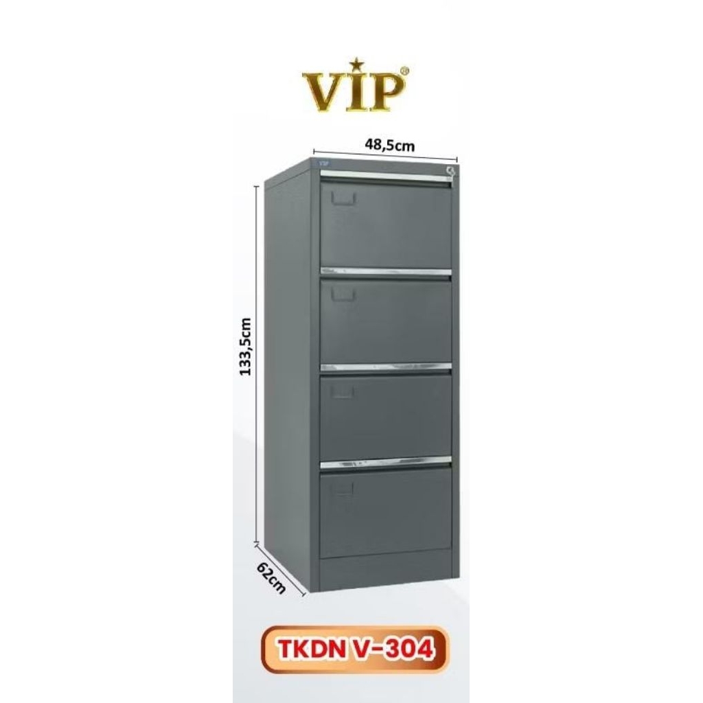 VIP Filling Cabinet 4 Laci Sudah Rakit Lemari Arsip