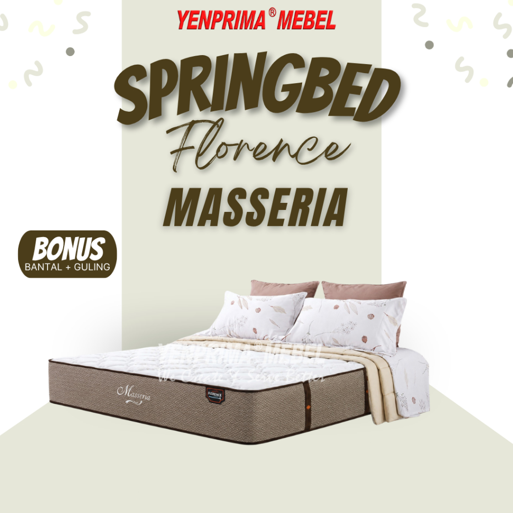 [YENPRIMA] Kasur Masseria Florence / Hanya Matras / Springbed / Kasur Springbed / Matras