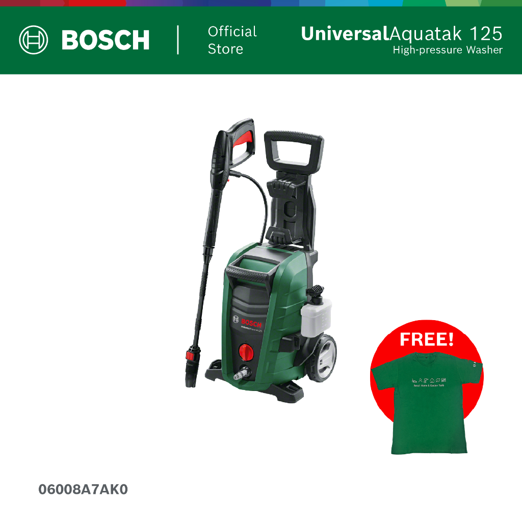 BOSCH DIY Alat Cuci Bertekanan Tinggi Serbaguna 125 Bar - Universal Aquatak High Pressure Washer 150