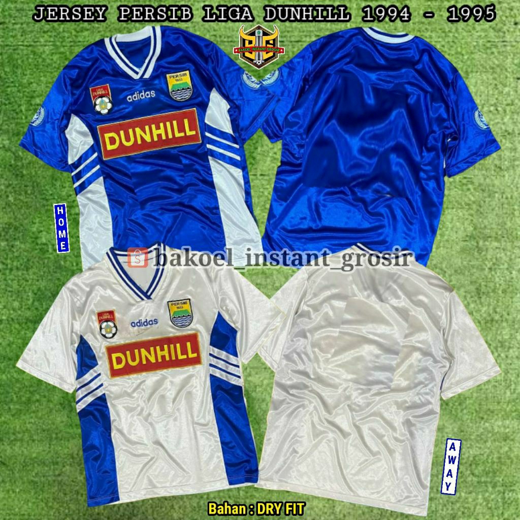 Jersey PERSIB Bandung 1994 / 1995 Liga DAN HIL Home Away Full PRINTING atau BORDIR Retro REMAKE Loka