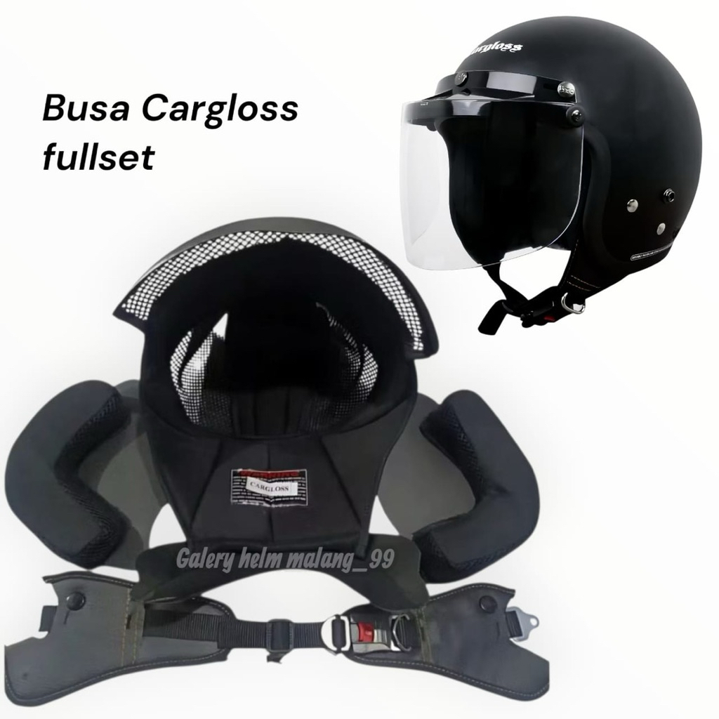 Busa Helm Cargloss Cfm Fullset / Spon Busa Helm Cargloss Kancing 1