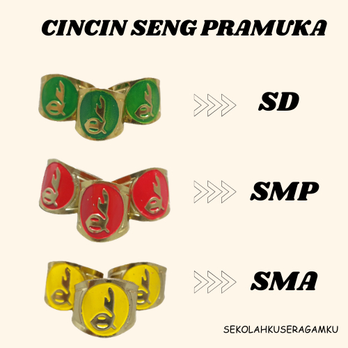 - Cincin Hasduk / dasi Pramuka / Ring Dasi Pramuka/ Ring Besi Dasi Pramuka / Cincin Seng