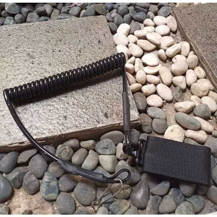 Tali Pengaman Pistol / Safety Gun Tactical / Tali Spiral Senjata Pengaman Pistol Tali Senjata Lanyar