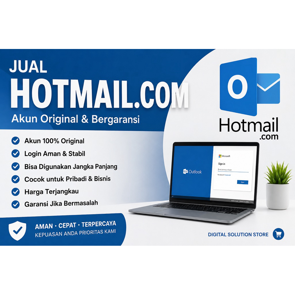 HOTMAIL/OUTLOOK FRESH LOGIN AMAN FULL GARANSI