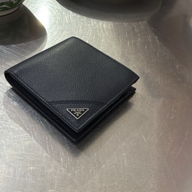 Prada triangle wallet