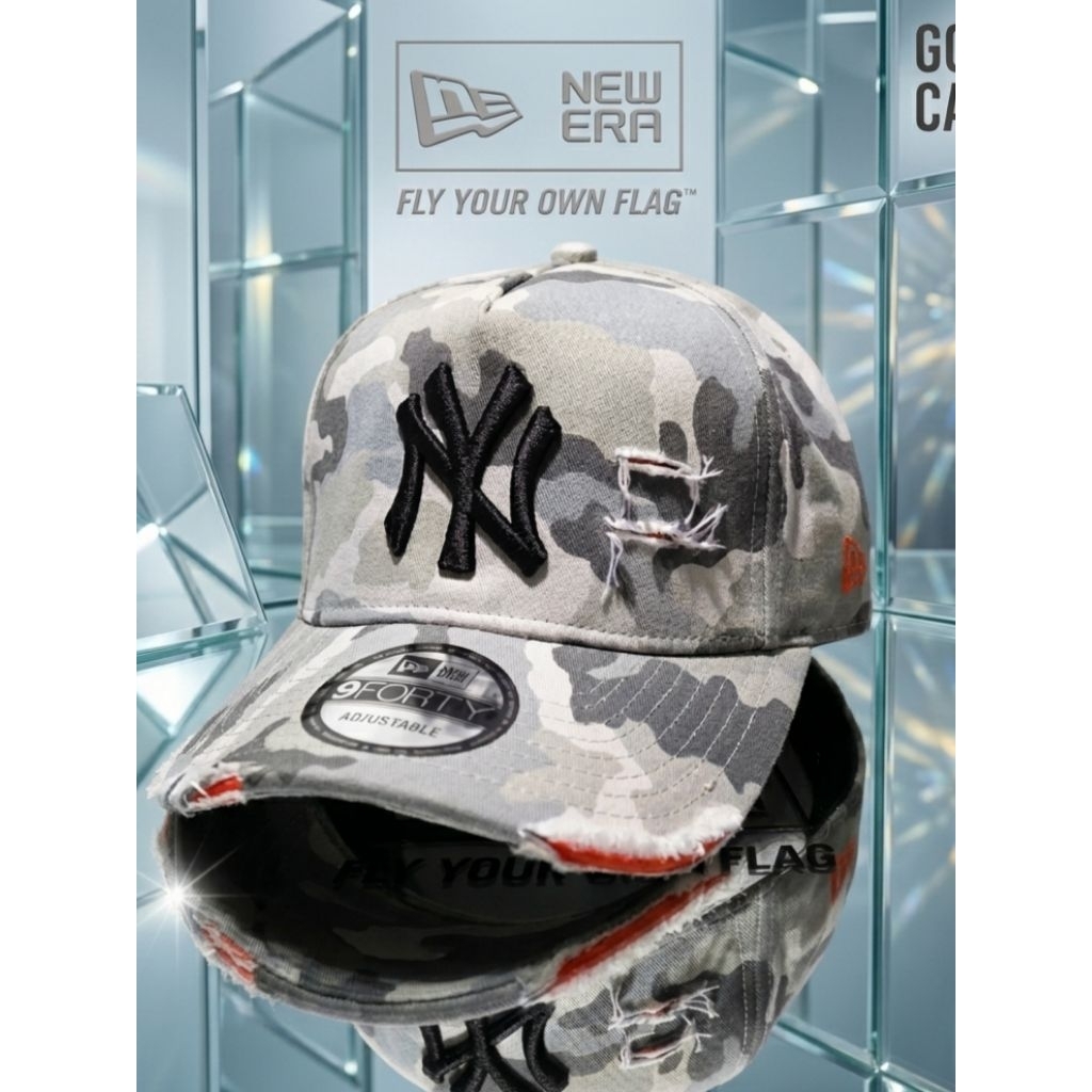 Secret ID Topi Baseball Distro Loreng Sobek New Yorrk- Topi Sobek Original