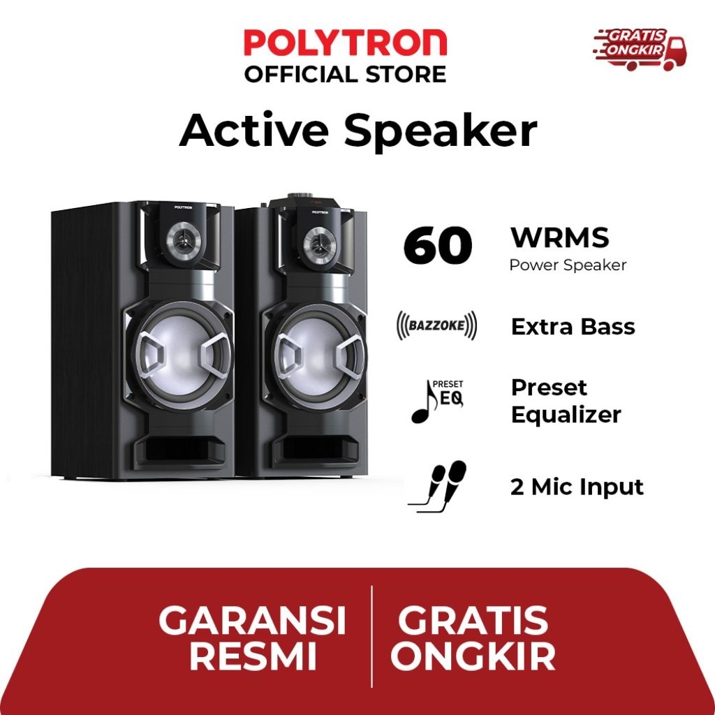 Speaker Aktif Polytron PAS 8F 12 Super Bass 8 Inch