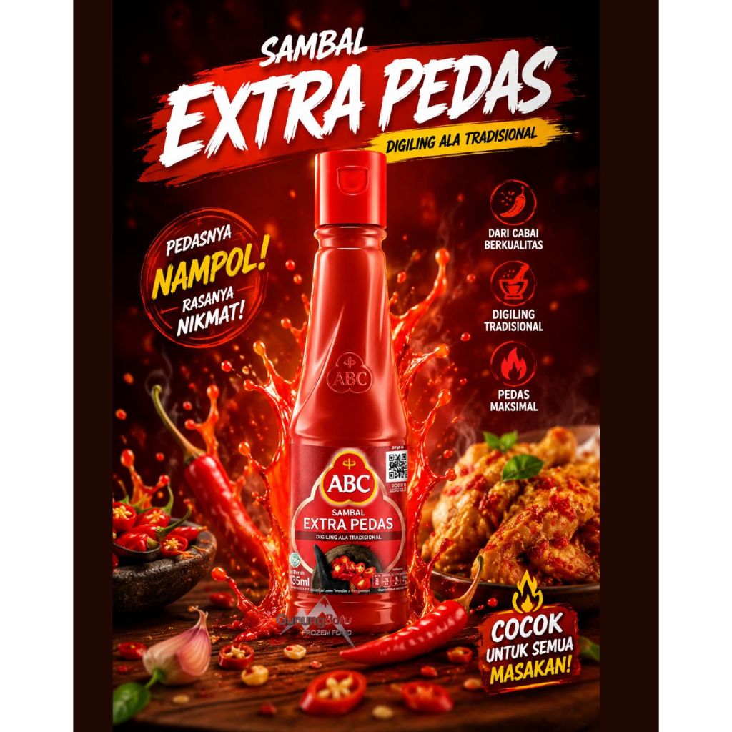 ABC SAMBAL EXTRA PEDAS 135ML