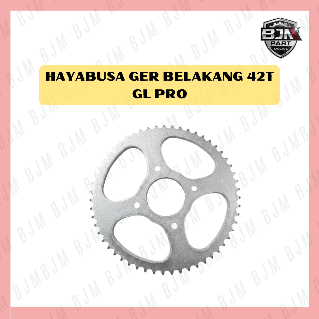 GIR BELAKANG 42T GL PRO GL 100 MERK HAYABUSA GEAR BELAKANG GL PRO GIGI BELAKANG GL PRO