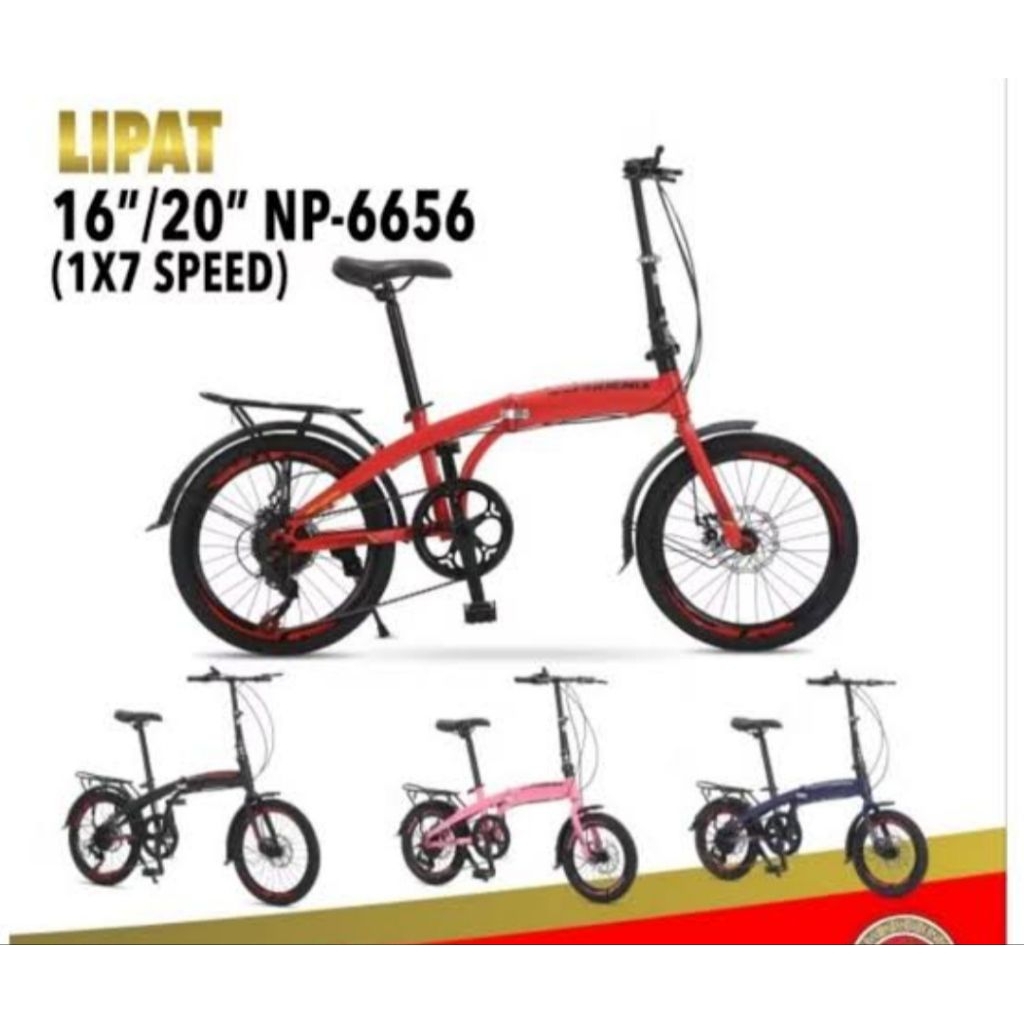 sepeda 16 lipat phoenix 6656