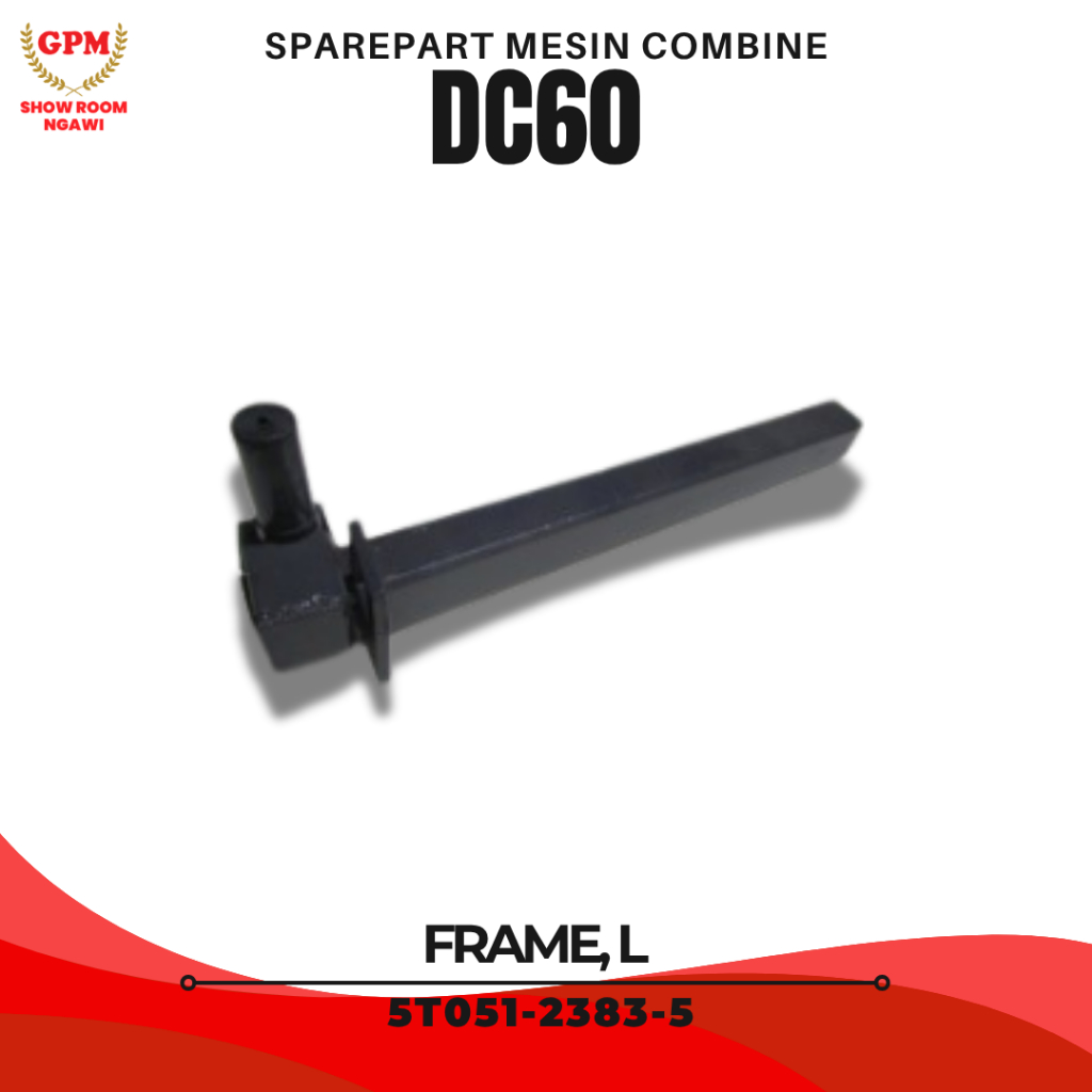 Sparepart Suku Cadang Frame L 5T051-2383-5 Untuk Mesin Panen Padi Combine Harvester KUBOTA DC60