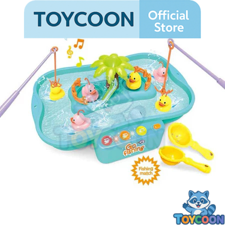 TCS Mainan Pancingan Elektrik Ikan dan Bebek / Mainan Anak Pancingan Ikan Bebek FU1116 / Mainan Panc