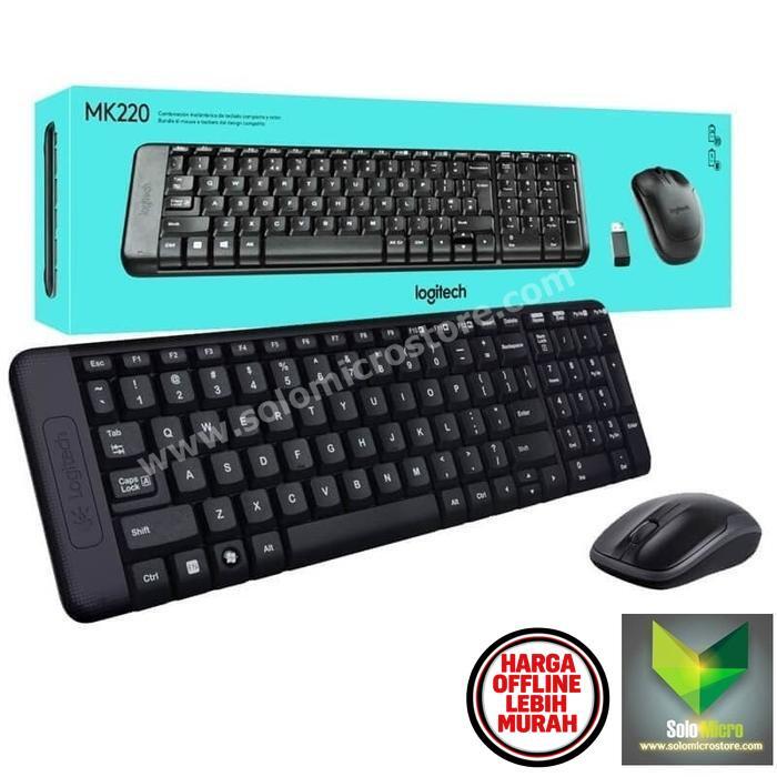 LOGITECH Mouse dan Keyboard Wireless Logitech MK220 Mk 220 - mk220