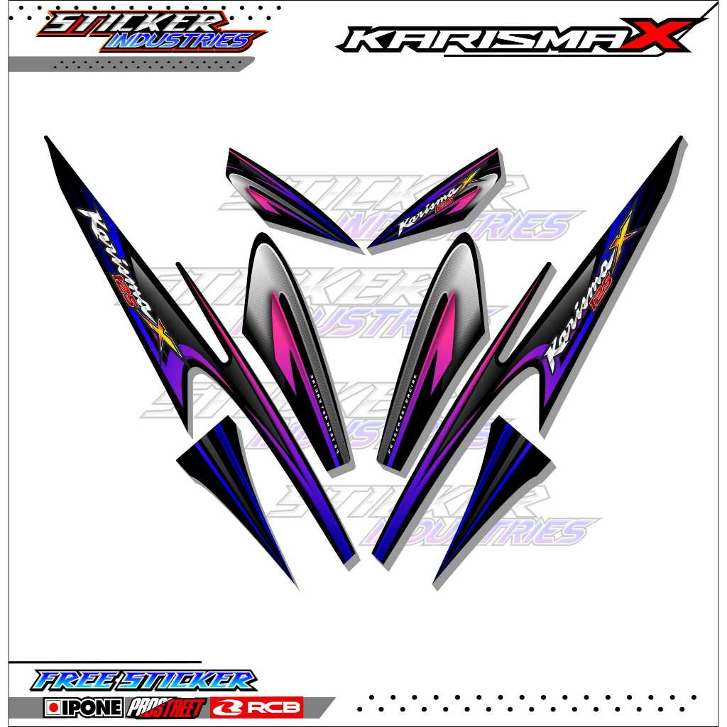 STRIPING VARIASI HONDA KARISMA 125 D / STICKER LIST VARIASI MOTOR KARISMA 125D