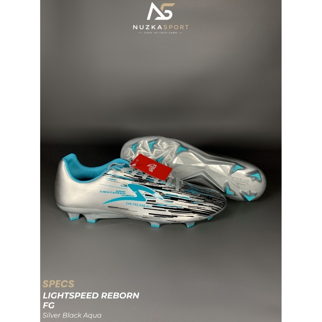 Specs Lightspeed Reborn FG NEW (Silver Black Aqua) FG