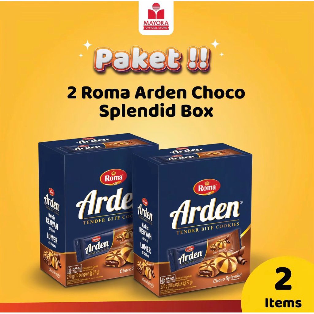 Roma Arden Choco Splendid Box - Paket 2 Roma Arden Choco Splendid Box untuk Nikmati Kue Kentang Coke
