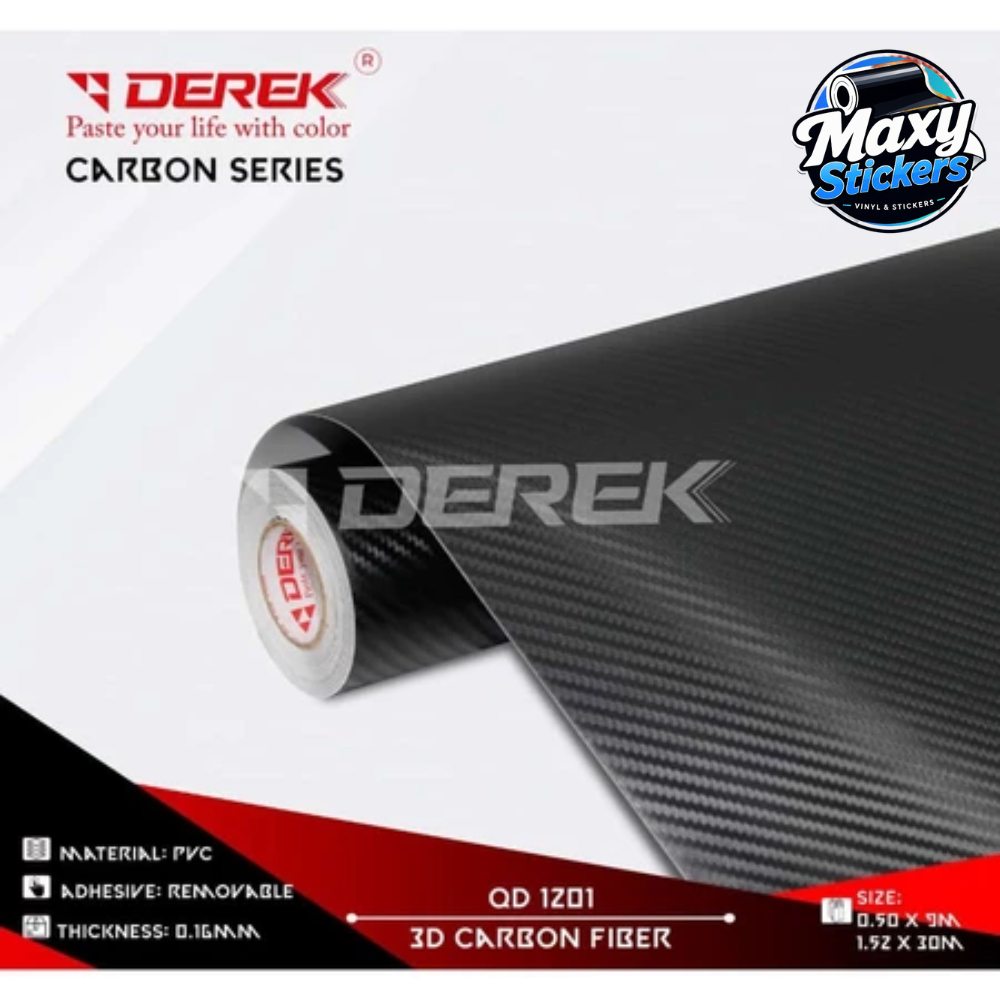 Sticker DEREK Carbon 3D QD 1201 Skotlet Original 50cm x 9m
