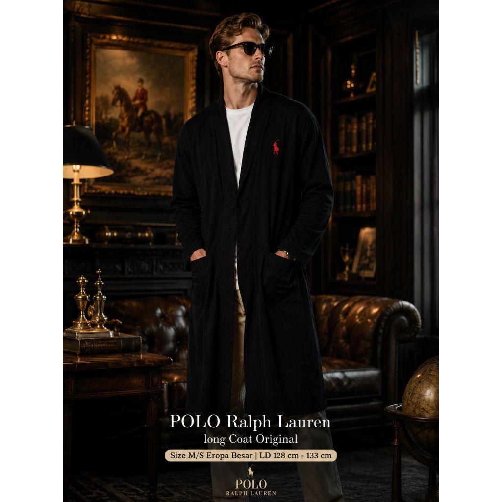 30. polo Ralph Lauren long Coat Original size M/S LD 128 cm - 133 cm Rizal Prismadani