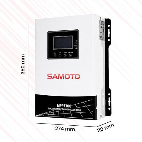Mppt100A Solar Charge Controller 100A Scc Samoto Mppt100A Tenaga Surya Terbaru 