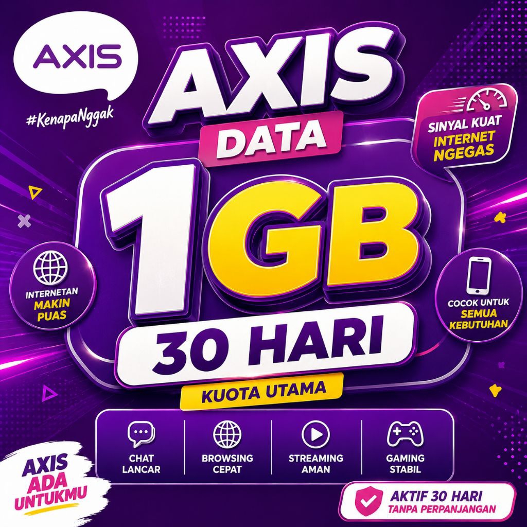 AXIS KUOTA MINI MURAH 1GB 2GB 3GB