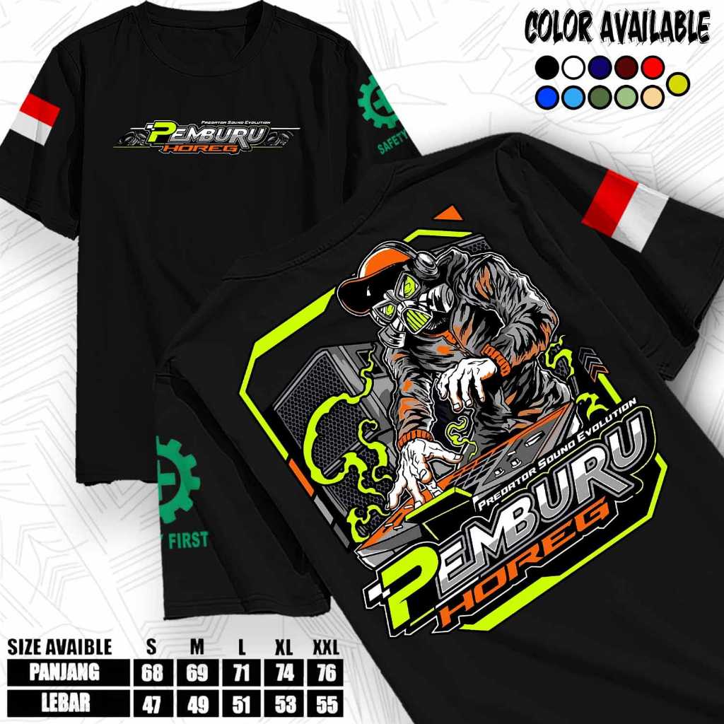 KAOS SOUND SYSTEM - PEMBURU HOREG V2  - BOLONE TUKANG SOUND , BAJU KAOS SOUND SYSTEM DESAIN TERBARU