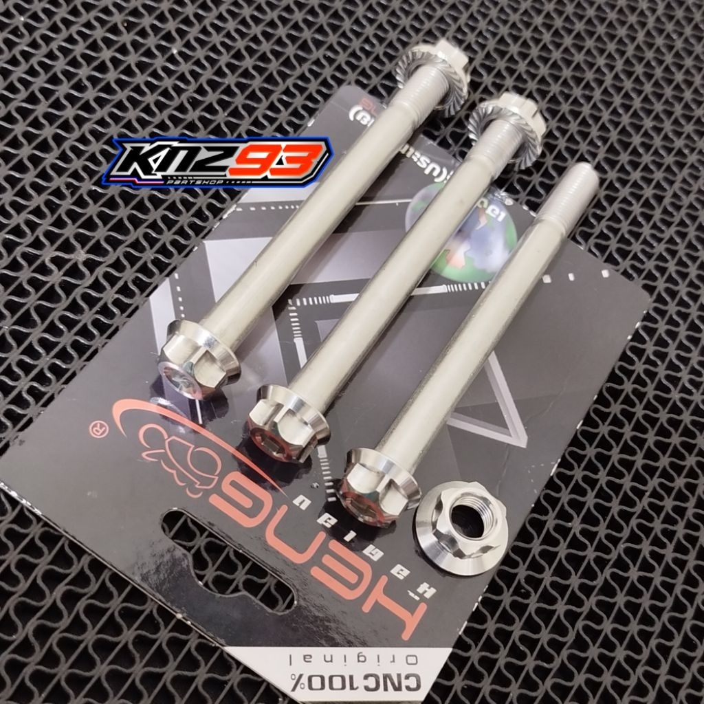 BAUT ENGINE MOUNTING DUDUKAN MESIN SUPRA 125 KHARISMA WAVE PROBOLT STAINLESS HENG ORIGINAL THAILAND