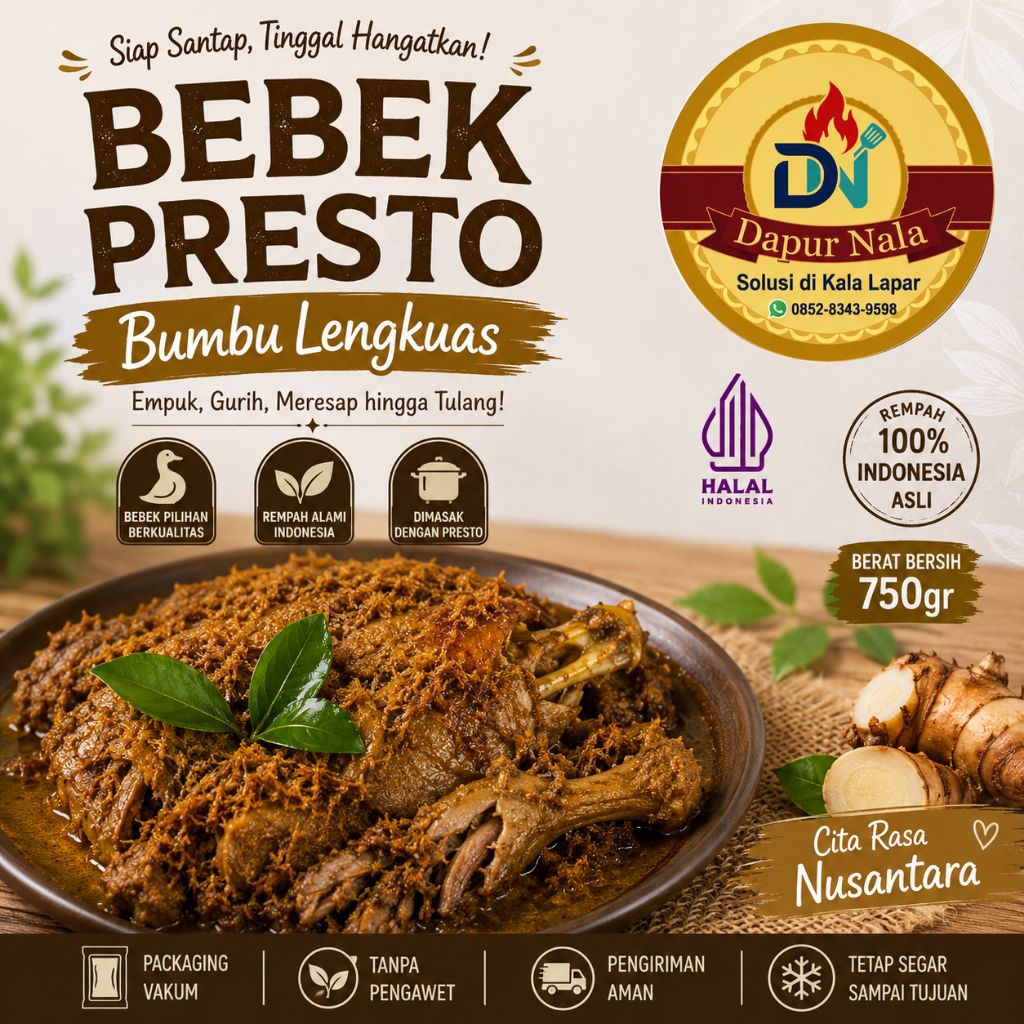 Bebek Presto Bumbu Lengkuas Frozen