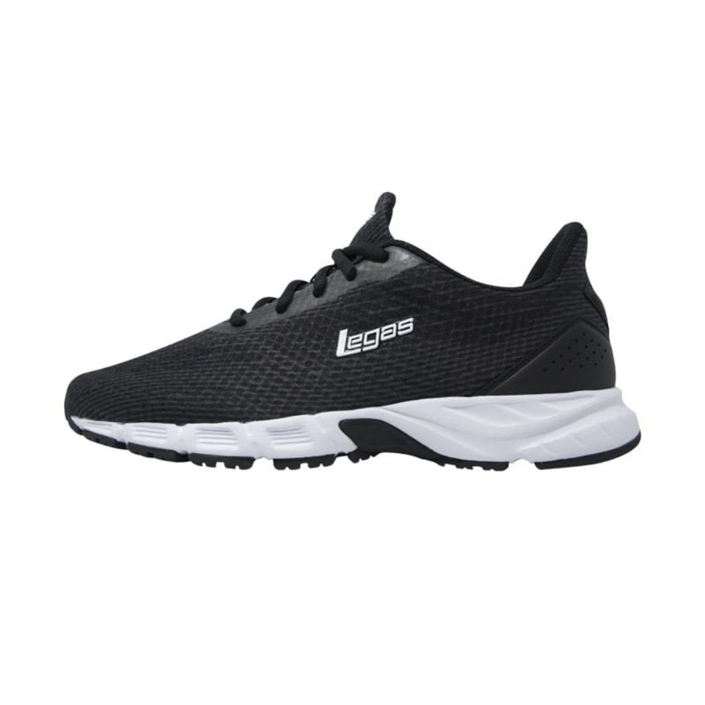 Sepatu League Legas Pluramus LA U Hitam Running Shoes Pria Wanita Original