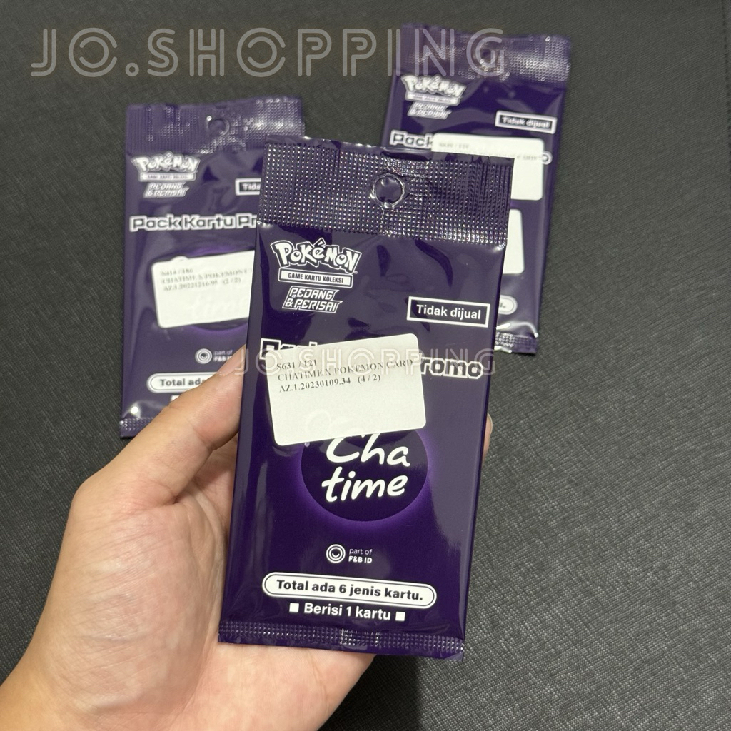 Pokemon Kartu Promo Chatime Sealed