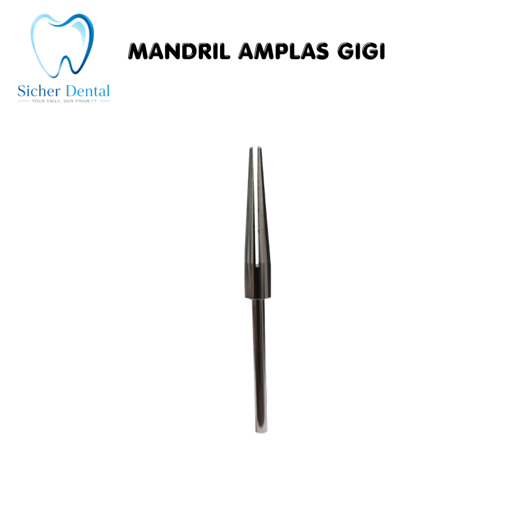 FALCON NS30 Mandrel Mandril Split Jepit Slotted - Kertas Amplas Poles Gigi Palsu Dental Laboratorium